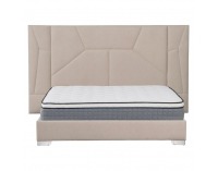 Manželská posteľ s roštom a LED osvetlením Altesa 160x200 cm - béžová
