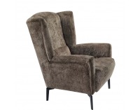 Kreslo (ušiak) Alura - hnedá mocca