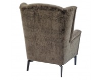 Kreslo (ušiak) Alura - hnedá mocca