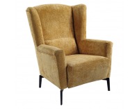 Kreslo (ušiak) Alura - žltá