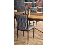 Rozkladací jedálenský stôl Alvaro - dub medový / čierna