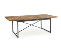 Rozkladací jedálenský stôl Alvaro - dub medový / čierna