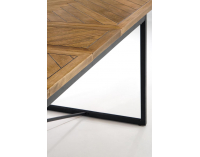 Rozkladací jedálenský stôl Alvaro - dub medový / čierna