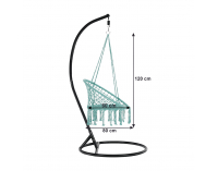 Závesné hojdacie kreslo Amado 2 New - mentolová