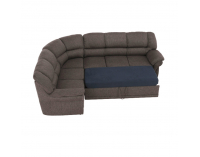 Rohová sedačka s rozkladom a úložným priestorom Amelia L - hnedá