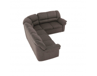 Rohová sedačka s rozkladom a úložným priestorom Amelia P - hnedá