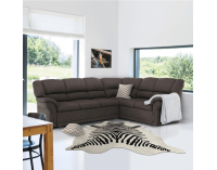 Rohová sedačka s rozkladom a úložným priestorom Amelia P - hnedá