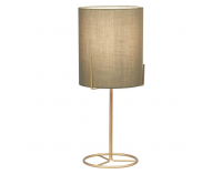 Stolná lampa Anele - sivohnedá (taupe) / medená