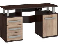 PC stôl Angel ANG-03 - sonoma tmavá / sonoma svetlá