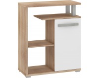 Regál Angel ANG-09 - sonoma svetlá / biely lesk