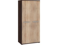 Šatníková skriňa Angel ANG-13 2D - sonoma tmavá / sonoma svetlá