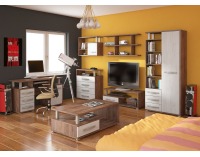 Obývacia izba Angel - craft tobaco / craft biely