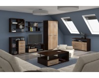 TV stolík Angel ANG-12 - sonoma tmavá / sonoma svetlá