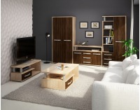 Konferenčný stolík Angel ANG-07 - sonoma svetlá / sonoma tmavá