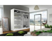 Šatníková skriňa s posuvnými dverami Westa 3 - biela