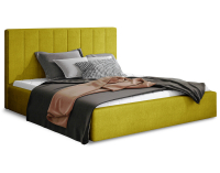 Čalúnená manželská posteľ s roštom Ante 160 - žltá