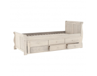 Jednolôžková posteľ s prístelkou Antiko 90x200 cm - antická biela