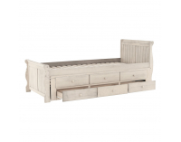 Jednolôžková posteľ s prístelkou Antiko 90x200 cm - antická biela