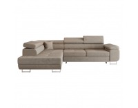Rohová sedačka s rozkladom a úložným priestorom Anton Roh L - béžová