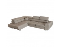 Rohová sedačka s rozkladom a úložným priestorom Anton Roh L - béžová