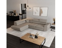 Rohová sedačka s rozkladom a úložným priestorom Anton Roh L - béžová