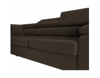 Rohová sedačka s rozkladom a úložným priestorom Anton Roh L - hnedá