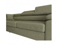Rohová sedačka s rozkladom a úložným priestorom Anton Roh L - olivovo zelená