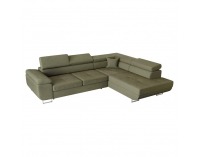 Rohová sedačka s rozkladom a úložným priestorom Anton Roh P - olivovo zelená