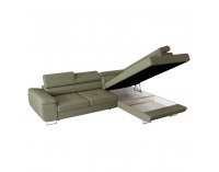 Rohová sedačka s rozkladom a úložným priestorom Anton Roh P - olivovo zelená