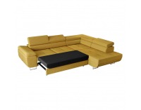 Rohová sedačka s rozkladom a úložným priestorom Anton Roh P - žltá