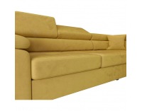 Rohová sedačka s rozkladom a úložným priestorom Anton Roh P - žltá