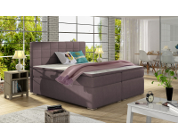 Čalúnená manželská posteľ s úložným priestorom Anzia 160 - fialová