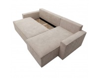 Rohová sedačka s rozkladom Apero Roh L/P - sivobéžová (taupe)