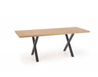 Jedálenský stôl Apex 120 - dub prírodný / čierna