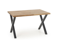 Jedálenský stôl Apex 120 M - dub prírodný / čierna