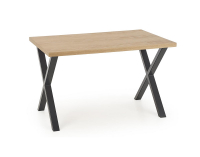 Jedálenský stôl Apex 140 - dub prírodný / čierna