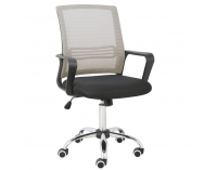 Kancelárska stolička (2 ks) Apolo - sivohnedá (taupe) / čierna