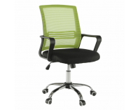 Kancelárska stolička s podrúčkami Apolo - zelená / čierna
