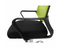 Kancelárska stolička s podrúčkami Apolo - zelená / čierna