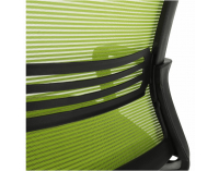 Kancelárska stolička s podrúčkami Apolo - zelená / čierna