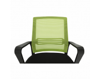 Kancelárska stolička s podrúčkami Apolo - zelená / čierna