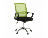 Kancelárska stolička s podrúčkami Apolo - zelená / čierna