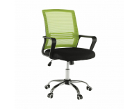 Kancelárska stolička s podrúčkami Apolo - zelená / čierna