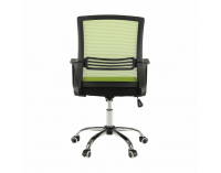 Kancelárska stolička s podrúčkami Apolo - zelená / čierna