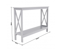 Konzolový stolík Apolos - svetlosivá