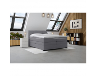 Boxspringová manželská pocketová posteľ April 160x200 cm - sivá