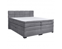 Boxspringová manželská pocketová posteľ April 160x200 cm - sivá