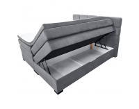 Boxspringová manželská pocketová posteľ April 160x200 cm - sivá