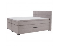Boxspringová manželská pocketová posteľ April 160x200 cm - sivohnedá (taupe)