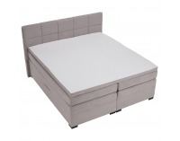 Boxspringová manželská pocketová posteľ April 160x200 cm - sivohnedá (taupe)